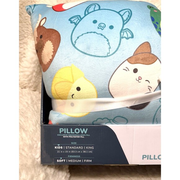 SquishPillow Kids Pillow & Throw Gift Set Restie Besties Squishmallow Teal - Picture 3 of 3